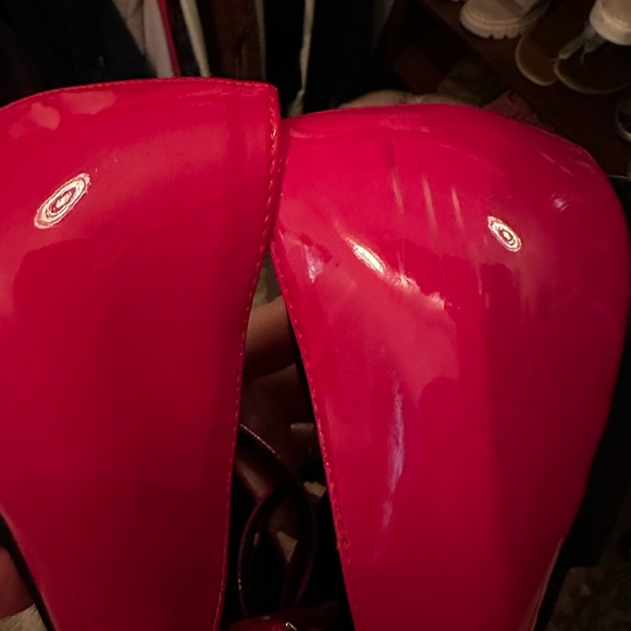 Zara Patent Faux Leather Red Mary Janes - Picture 5 of 8